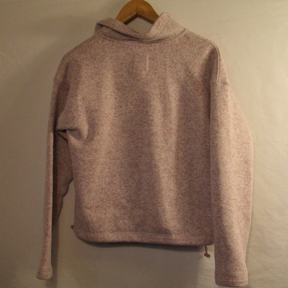 Thread & Supply Cozy Knit Pink Fleece Pullover - Picture 3 of 3